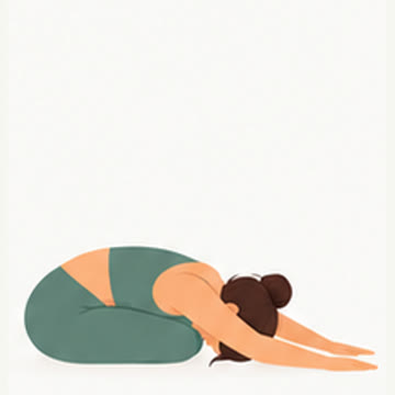 Reference drawing: Child's pose