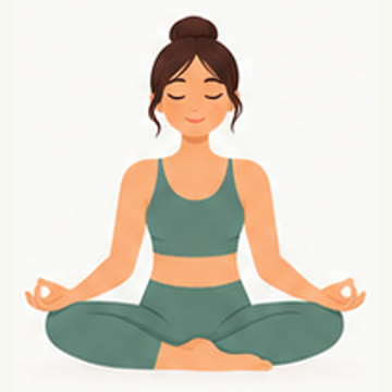 Reference drawing: Easy seat meditation