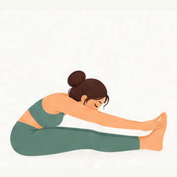 Reference drawing: Seated forward fold