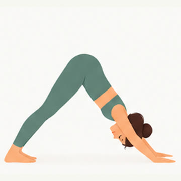 Reference drawing: Downward-facing dog