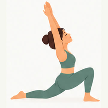 Reference drawing: Low crescent lunge