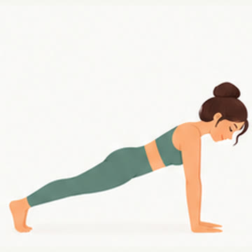 Reference drawing: High plank