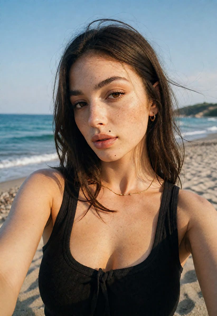 Dark Beast: Warm seaside light, with more pronounced freckles.