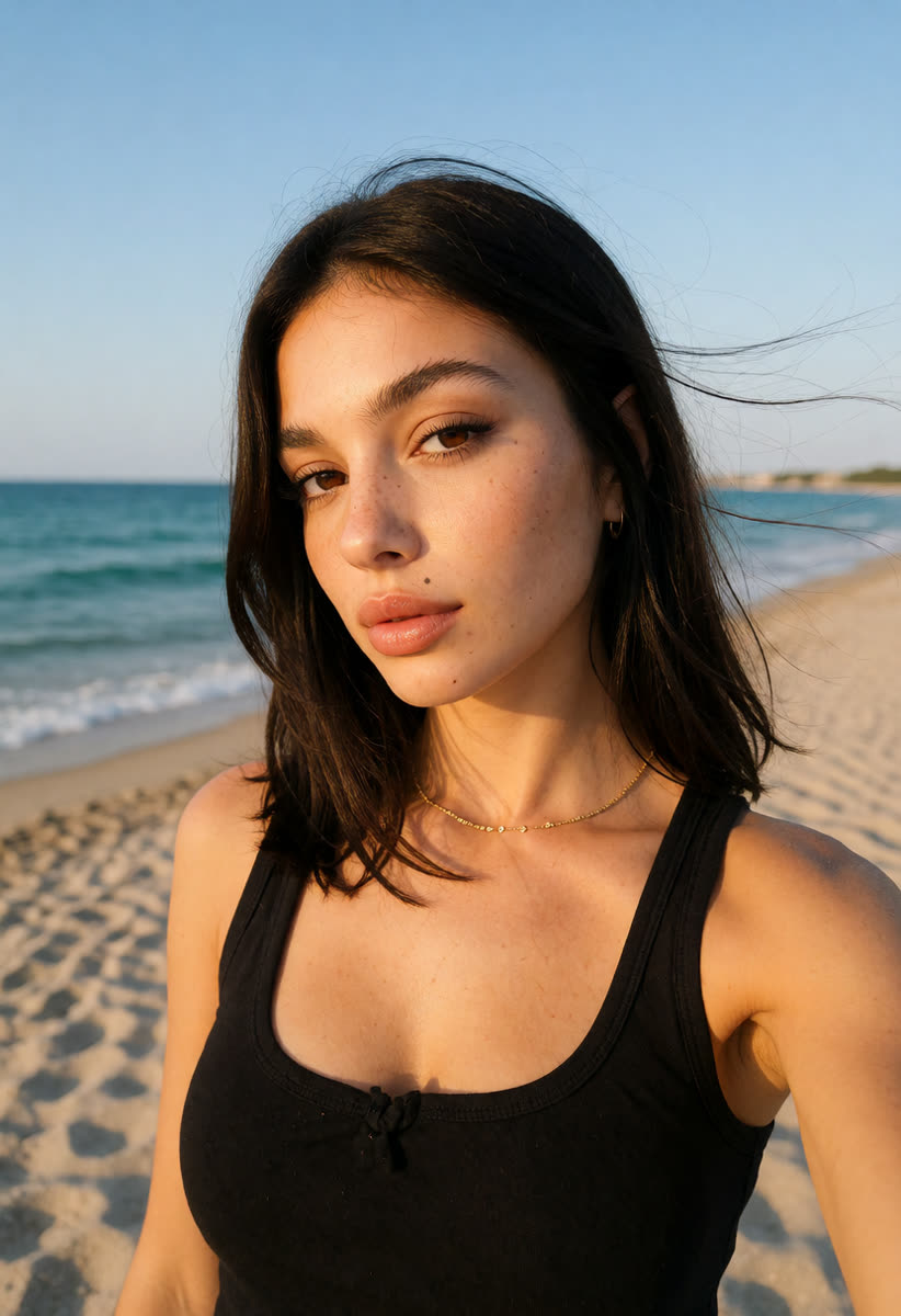 Krea v1.2: The view is wider and the face looks less like the original selfie.