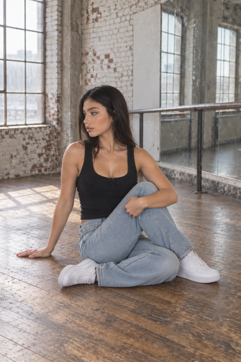 Seated spinal twist, GPT Image 2.5