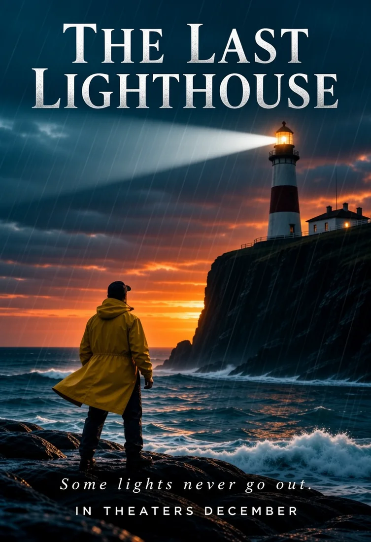 THE LAST LIGHTHOUSE film poster, made with MOSS-Image 8-Step