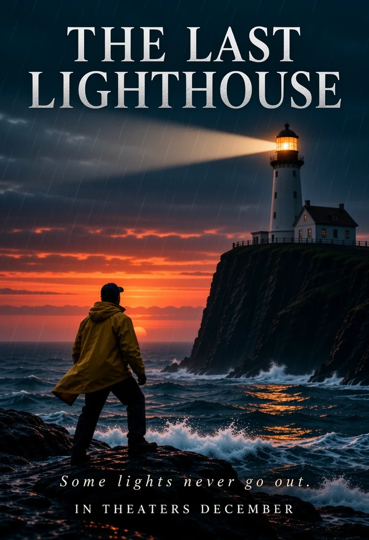 THE LAST LIGHTHOUSE film poster, made with MOSS-Image 8-Step