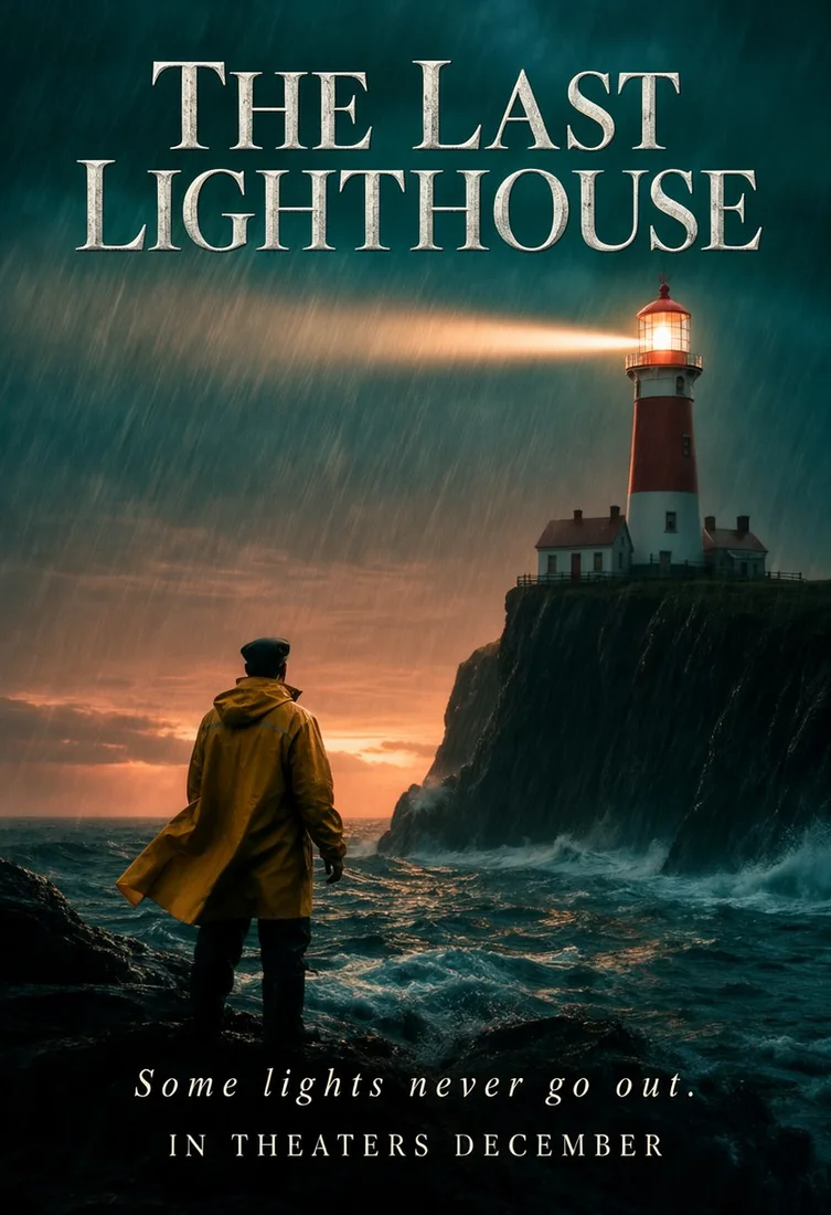 THE LAST LIGHTHOUSE film poster, made with MOSS-Image SFT