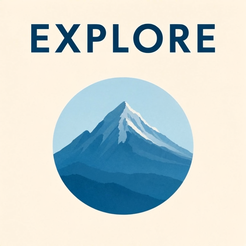 A travel poster generated from a MOSS-Image JSON layout