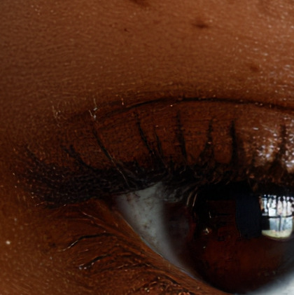 RTX VSR: the same eye at the same size, tone and texture unchanged from the original