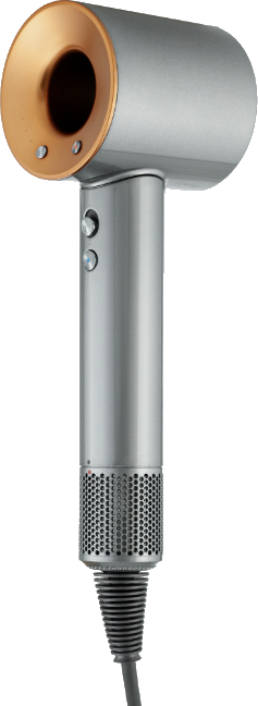 A cut-out hairdryer you can add as a styling-tool reference